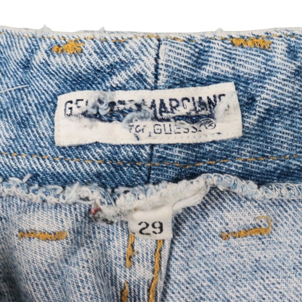 Vintage Guess Georges Marciano Jeans Mens Size 29 Blue Light Wash Straight 90s - Picture 5 of 9